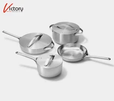 NIOB Caraway 12-Piece Stainless Steel Cookware Set | CW-CSET-201 | w/Storage