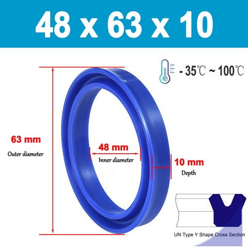5PCS 40-48mm PU Rod Seal Hydraulic U-Cup UN-Type For Hydraulic Piston Cylinder - Picture 47 of 47