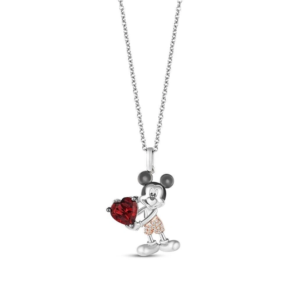 Mickey diamond sale necklace