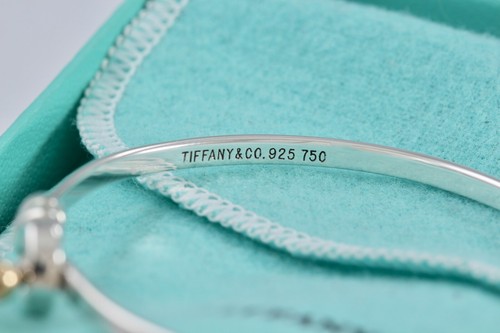 Bracciale medio Tiffany & Co. oro 18 carati e argento gancio e occhio versione 1 - Foto 5 di 5