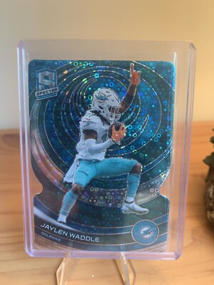 2023 Panini Spectra Reli Jaylen Waddle Die Cut /50 #56 Miami Dolphins