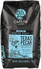 HEB Cafe Ole Texas Pecan Coffee Whole Bean 32 Oz - 2Lb Bag