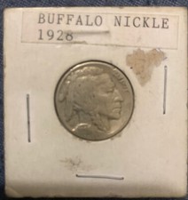 1928 Buffalo Nickel Five Cents Indian Liberty United States Of America