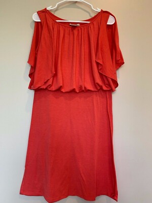 Jonathan Martin Pink Open Sleeve Cute Back Detail Dress SZ SM