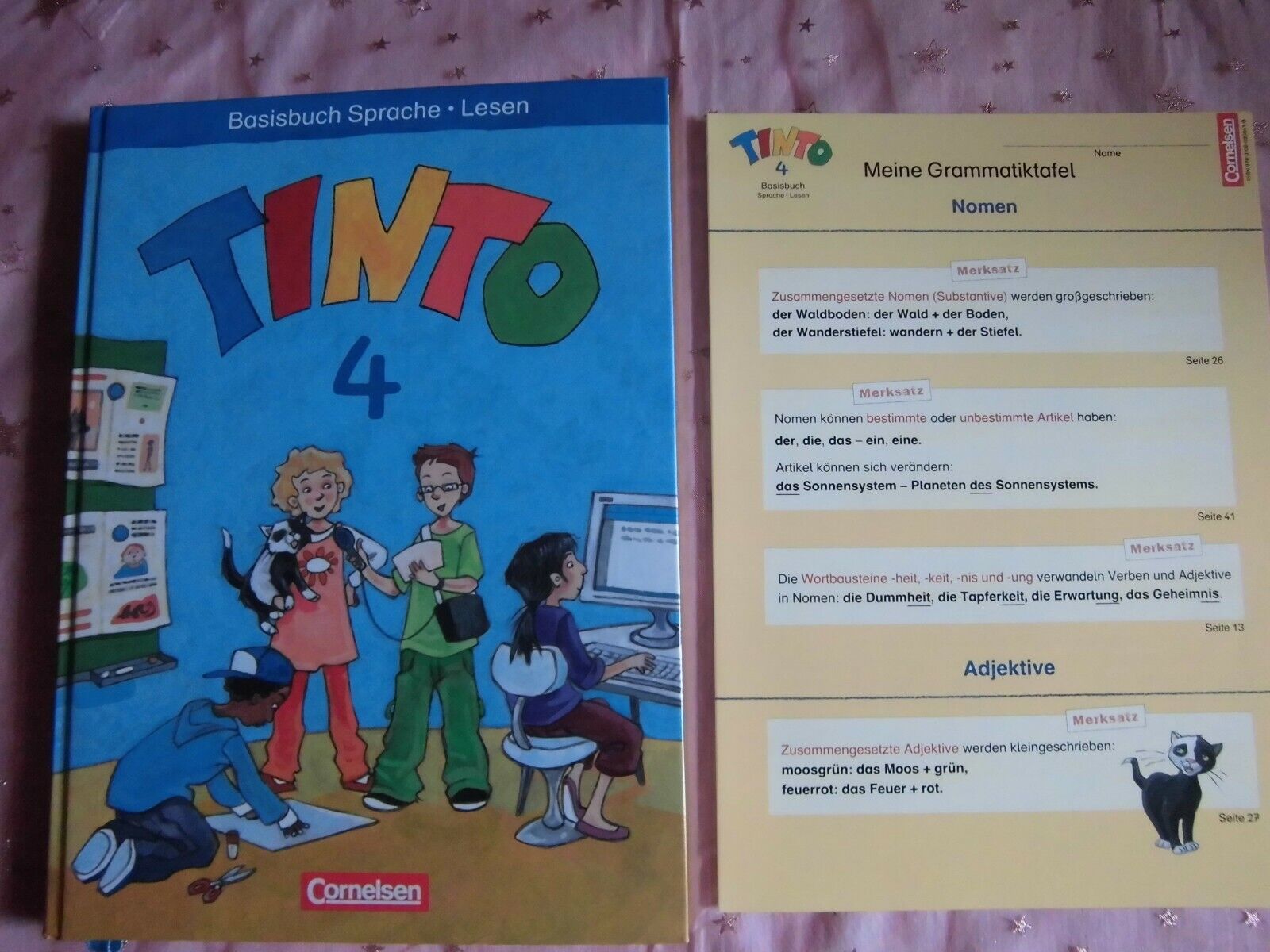 Grundschule, Tinto 4 Basisbuch Sprache Lesen mit Grammatiktafel, Cornelsen
