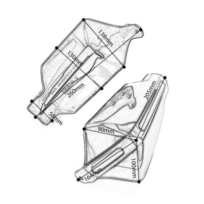Protège-mains Guidon Moto - Pour Honda Varadero XL1000/125, Coupe-vent - 10