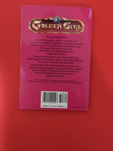 Golden Girl And The Guardians Of The Gemstones First Edition 1986 HTF RARE - Picture 2 of 3