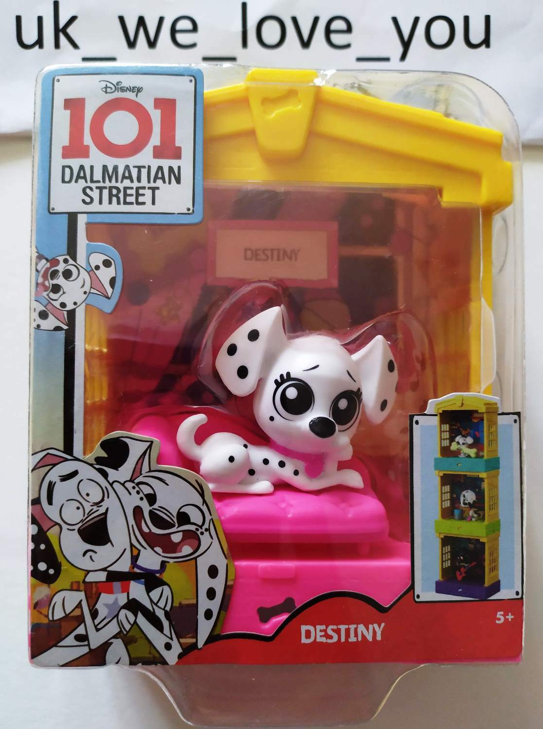 DISNEY 101 DALMATIAN STREET WILD SIDE FIGURE PLAY SET TOY NEW with 2 dogs