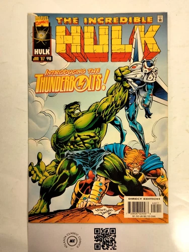 The Incredible Hulk # 449 VF/NM Marvel Comic Book 1st Thunderbolts App. 18 J240