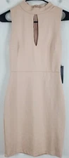 Lulu's NWT Womens Straight & Pencil Bodycon Mini Dress Size S Nude Pink