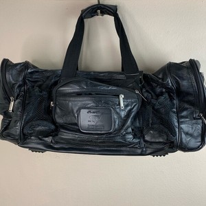 classic leather duffle bag