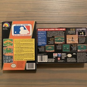 EA Sports MLBPA Baseball 93 Super Nintendo-Major League Baseball 87 NES 2 Games