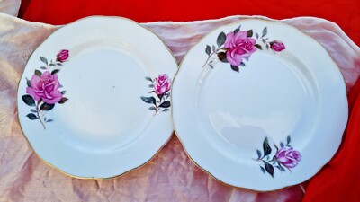 3er Set Beilagenteller mit Rosen von Yong Sheng in Liling in Hunan China 1970