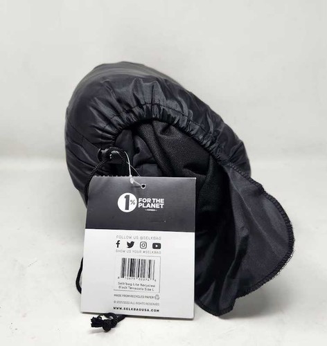 New Adult L Selk'Bag Lite recycled wearable sleeping bag in black - Picture 4 of 7