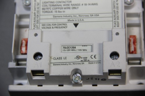 CONTACTOR DE ILUMINACIÓN SIEMENS 75LCC120A CON 6 MÓDULOS 49LCPP2A - Imagen 3 de 5