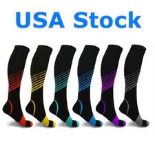 US Stock Copper Infused Support Compression Socks 20-30mmHg  Men Women S-XXL