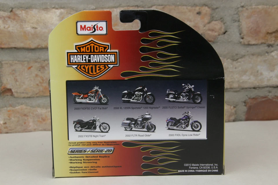 Maisto Series 28 Harley Davidson 1200N Sportster BLACK #31360 - NEW Old Stock - Image 3 of 3