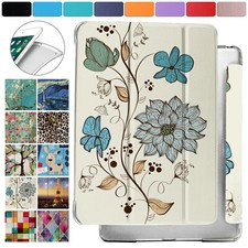 iPad 10.2" 9th 8th 7th Gen 10.9 Pro 9.7 11 10.5 Transparent Cover Watercolor