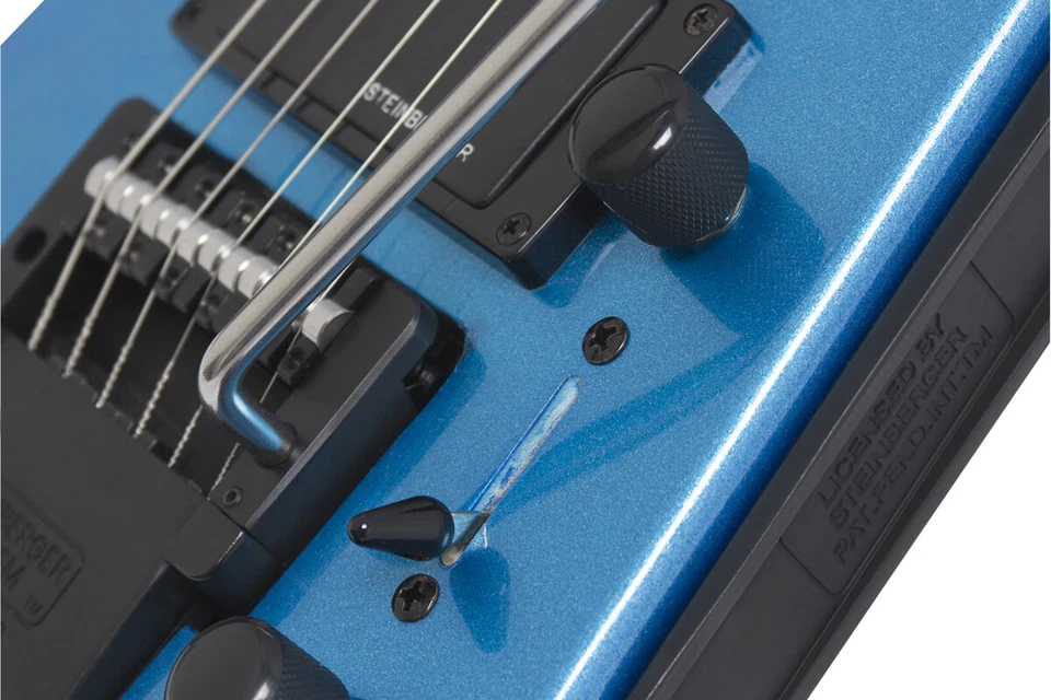 STEINBERGER Spirit GT-PRO Deluxe Frost Blue Headless Electric Guitar HSH Pickups - Image 3 of 4