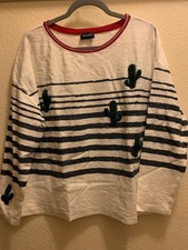 Kookaï Striped Cactus Sweatshirt T2 Fits Up To Size 12 Cotton