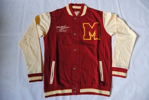 pink varsity jacket