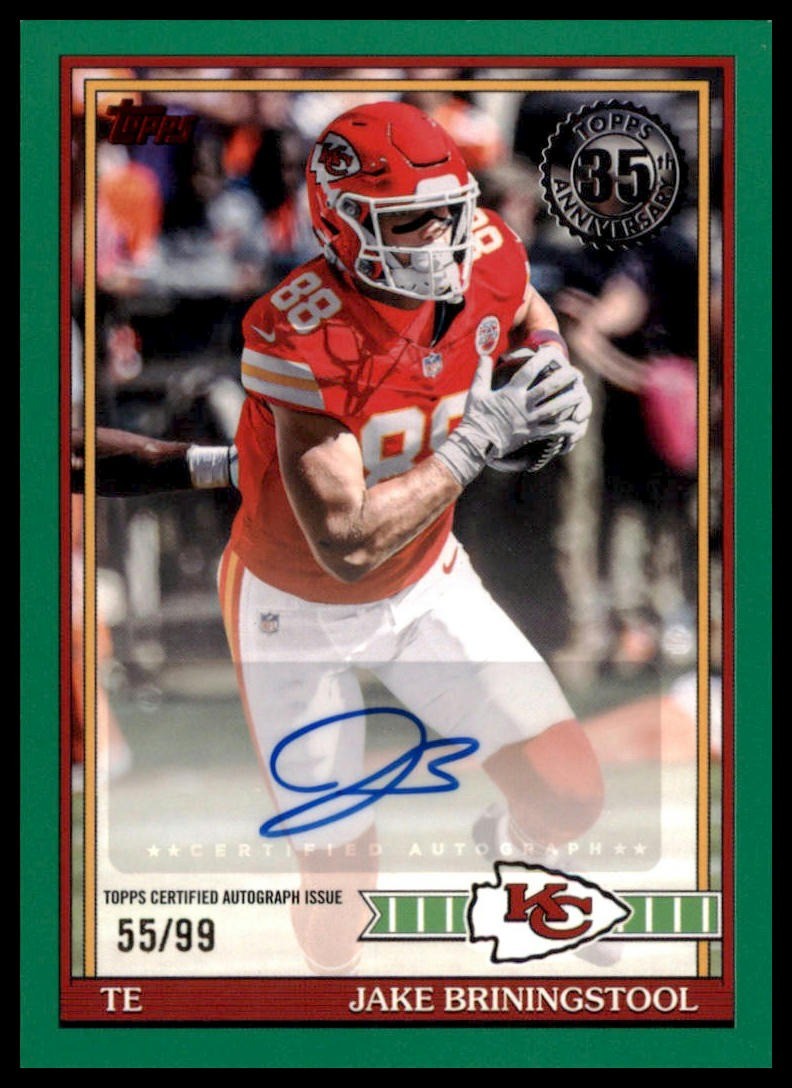 Jake Briningstool 1991 Topps 35th Anniversary Autographs Green #/99 2026 Topps