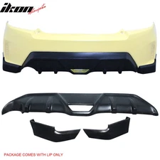 Fits 14-16 Scion tC Ikon Style Rear Bumper Diffuser + Side Aprons Unpainted PU