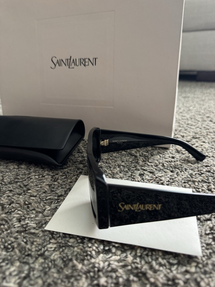 正規品　イヴサンローラン　サングラス Saint Laurent SL 832 SNG Oversized Square Sunglasses Black