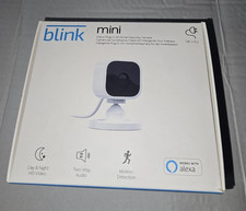 Blink Mini 1080p HD Compact Indoor Plug-in Smart Security Camera Night Motion
