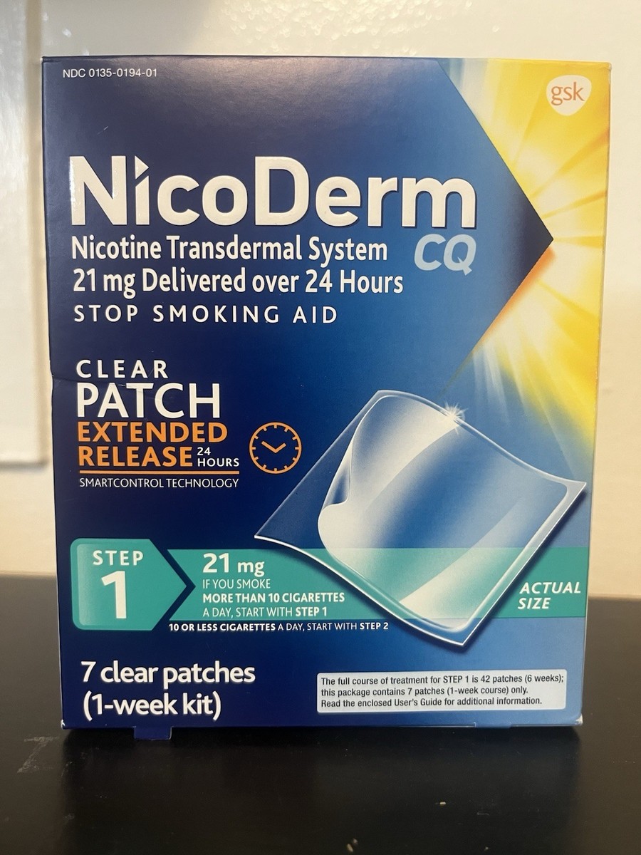 nicotine patch for 20 cigarettes a day NicoDerm CQ Patches to Stop Smoking, Step 2, 14 Count Equate Nicotine Transdermal System Patches Rugby Clear Nicotine Transdermal System