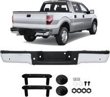 PENSUN Rear Bumper Replacement Fit For Ford F-150 2009-2014 with Parking Sensor
