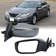 Left Driver Gray Side Mirror Compatible with Nissan Altima 2013-2018 Sedan Po...
