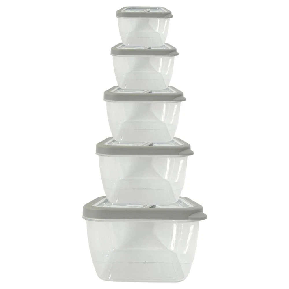 10-Piece Food Storage Containers with Vented Lids, Airtight and BPA Free, Sta...