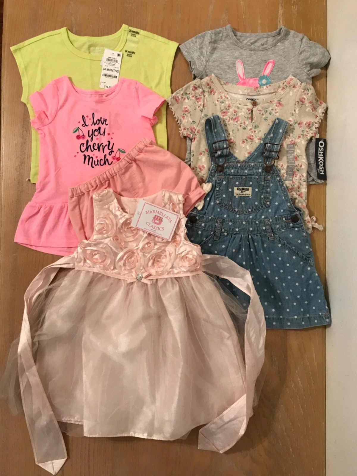 Oshkosh, Marmellata, Others Infant Girls Clothing Lot of 7 (3 New) Size 24 Month