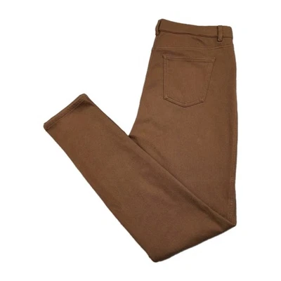 Uniqlo Heattech Leggings Womans XL W32-33 L31 Brown Stretch Jeggings Trousers Wa - Image 1 of 4