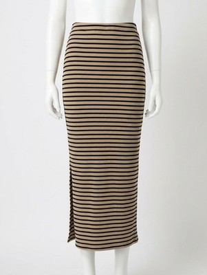 Z Supply Ainslie Stripe Midi Skirt Size L