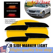 4/8x Fit 04-08 Crossfire Front Chrysler Rear Bumper Side Signal Marker Light