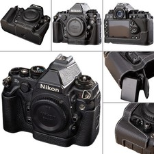 For Nikon DF Handmade Genuine Real Leather Half Camera Case Bag Cover