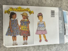 Butterick Pattern 3916 dress size 2-3-4 uncut tiered country enchanting