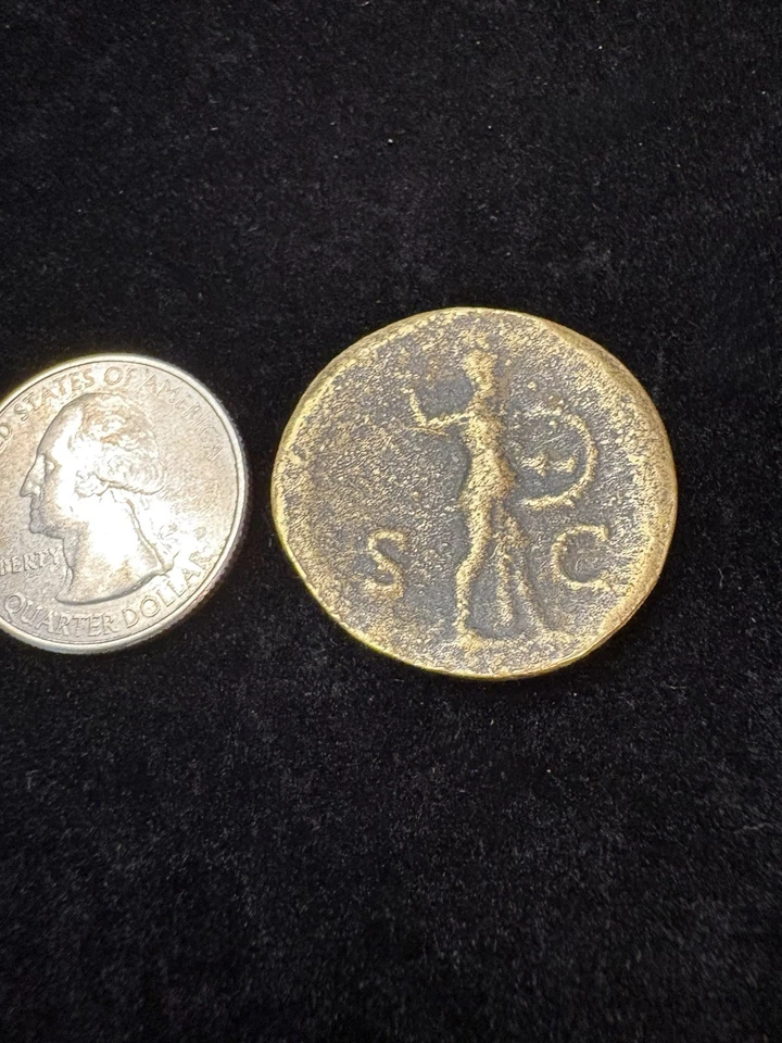 Sestercio - Antonino Pío sc; Minerva - 27 aC - 395 dC - Tito Elio - ¿Bronce? Foto 3 de 4