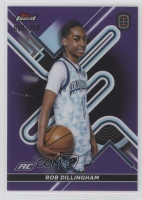 2022 Topps Finest OTE Overtime Elite Purple Refractor 67/250 Rob Dillingham un2