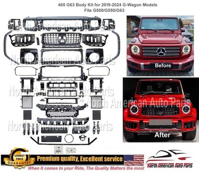 2025 2026 G63 Body Kit Bumper Upgrade for W464 G500 G550 2019 - 2024 W465