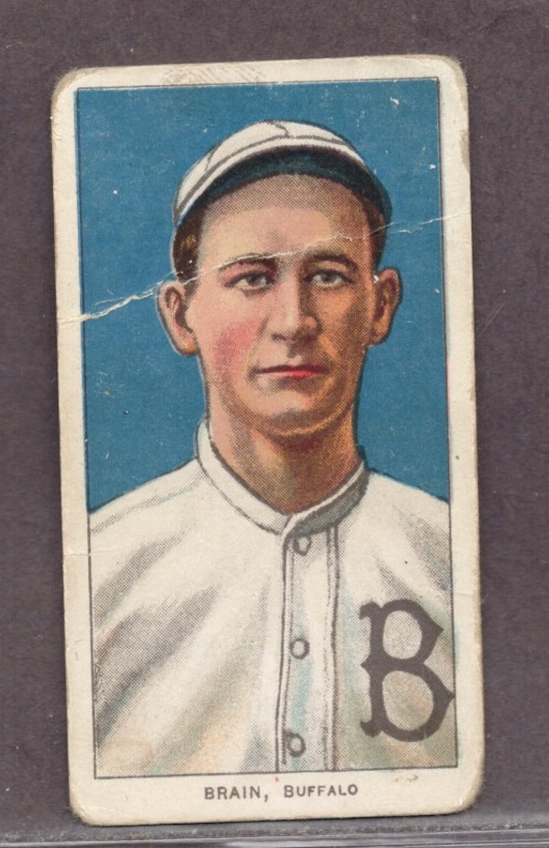 1909-11 T206 Sovereign Set-Break Dave Brain Low Grade (Crease) *JAYSACE*