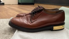 Marc Jacobs Men's Brown Leather Derby Dress Shoes Lace-Up Round Toe EU 43 / US 9