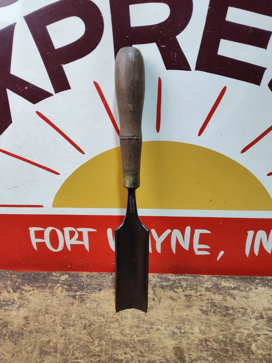 Alène à Gratter Buck Bros Manche Bois - Fabriqué Aux USA - Neuf (emballage Abîmé)
