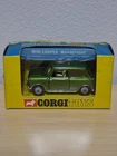 Corgi BMC Mini Cooper Magnifique 334  Green Vintage Orginal Very Clean In Box