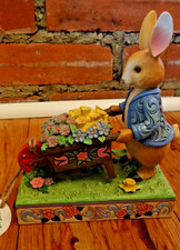 Jim Shore Peter Rabbit “Full of Flowers” Figurine 2023 w/ Tag 6.25” #T6014048