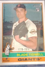 2025 Topps Heritage High Number - Blade Tidwell #698 Bicentennial /200 (RC)