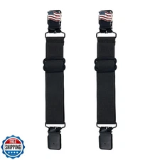 GARGOYLE BELLS Adjustable Boot Clips for Motorcycle Riding, Black Boot Straps