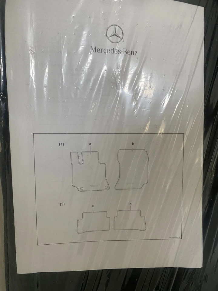 Mercedes-Benz S550 2012 alfombrillas FLR delanteras y traseras del fabricante nunca abiertas nuevas Foto 3 de 4